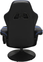 Load image into Gallery viewer, Blue 900 Gaming Recliner With Adjustable Leg Rest Cupholder