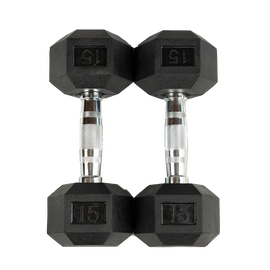 Rubber Hex Dumbbells