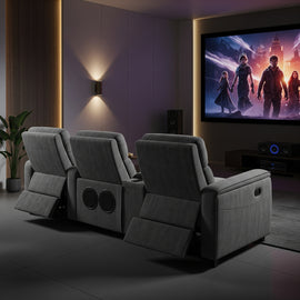 Cinematic Recliner Set + 7.1 Surround Audio Package