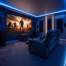 Cinematic Recliner Set + 7.1 Surround Audio Package