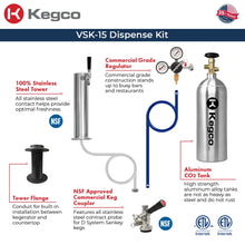 Load image into Gallery viewer, Kegco 30&quot; Wide Side-by-Side Beverage Center and Single Tap Kegerator