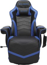 Load image into Gallery viewer, Blue 900 Gaming Recliner With Adjustable Leg Rest Cupholder
