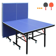 Load image into Gallery viewer, GameMaster™ – 8ft Mid-Size Foldable Ping Pong Table Set w/ Net,