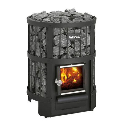 Harvia M3 Woodburner Heater with Full Chimney Set