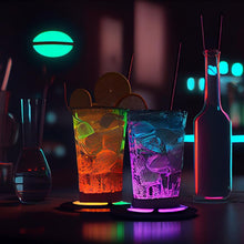 Load image into Gallery viewer, Home and Whiskey Bar Cabinet Decor with LED Shelf Lights